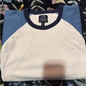J. Crew Blue and White Sweatshirt